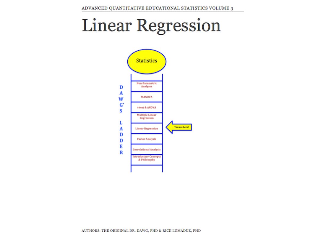 Advanced Quantitative Edcuational Statistics Volume 3