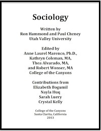 Sociology open textbook