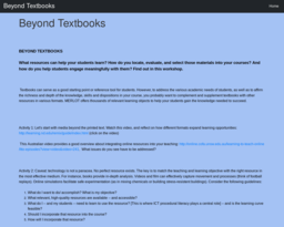 Beyond Textbooks