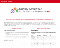 CSU QA ePortfolio
