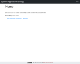 Systems Approach to Biology