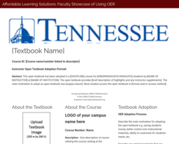 Affordable Learning Solutions: Faculty Showcase of Using OER