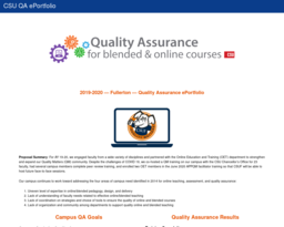 CSU QA ePortfolio