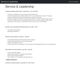 Service & Leadership