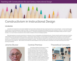 Teaching with Constructivism for 21st Century Instructional Design