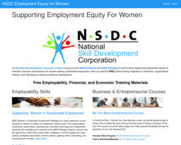 NSDC Employment Equity for Women