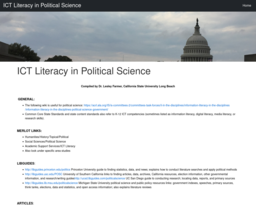 ICT Literacy in Political Science