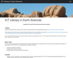 ICT Literacy in Earth Sciences