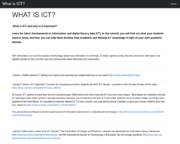 What is ICT?
