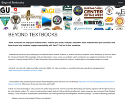 Beyond Textbooks