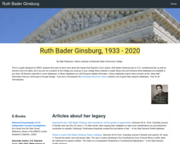 Ruth Bader Ginsburg
