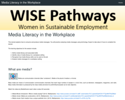 Media Literacy in the Workplace