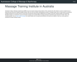 Australasian College of Massage & Myotherapy