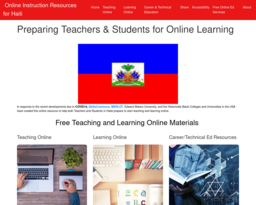 Online Instruction Resources for Haiti
