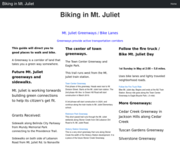 Biking in Mt. Juliet