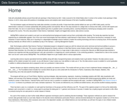 Data Science Course In Hyderabad With Placement Assistance