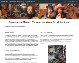 HUM 264 Research Project by Ryan Balboni