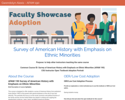 Gwendolyn Alexis - AFAM 190