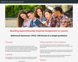 Period of a simple pendulum