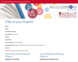 Course Redesign Teaching ePortfolio