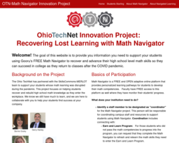 OTN-Math Navigator Innovation Project
