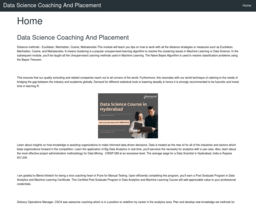 Data Science Coaching And Placement