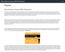 Data Science Course With Placement