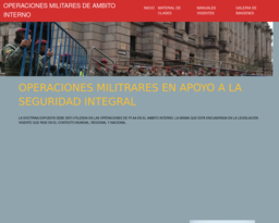 OPERACIONES MILITARES DE AMBITO INTERNO