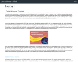 Data Science Course