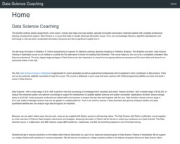 Data Science Coaching