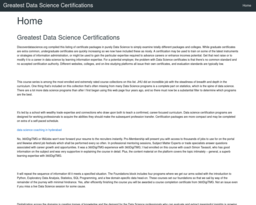 Greatest Data Science Certifications