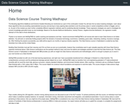 Data Science Course Training Madhapur