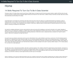14 Skills Required To Turn Out To Be A Data Scientist