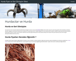 Hurda Fiyatı ve Geri Dönüşüm Sitesi