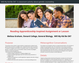 Will My Kid Be OK? A classroom activity about genetic counseling