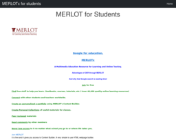 MERLOTx for students
