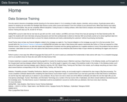 Data Science Training