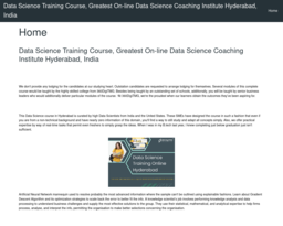 Data Science Training Course, Greatest On-line Data Science Coaching Institute Hyderabad, India