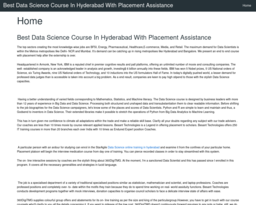 Best Data Science Course In Hyderabad With Placement Assistance