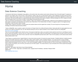 Data Science Coaching
