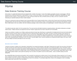 Data Science Training Course