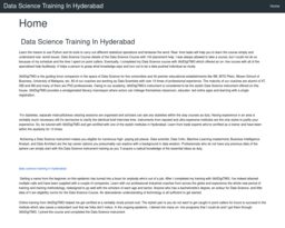 Data Science Training In Hyderabad