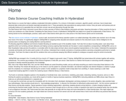 Data Science Course Coaching Institute In Hyderabad