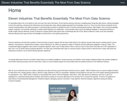 Eleven Industries That Benefits Essentially The Most From Data Science