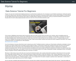 Data Science Tutorial For Beginners