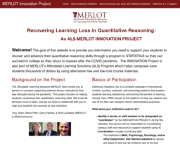 MERLOT Innovation Project