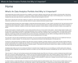 What's An Data Analytics Portfolio And Why Is It Important?
