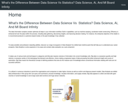 What's the Difference Between Data Science Vs Statistics? Data Science, Ai, And Ml Board Infinity