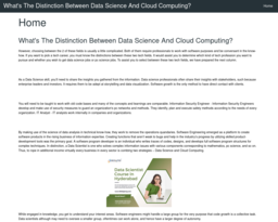 What's The Distinction Between Data Science And Cloud Computing?