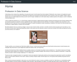 Profession In Data Science